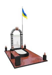 006 Пам'ятник молодому солдату з кольоровим двосторннім фото